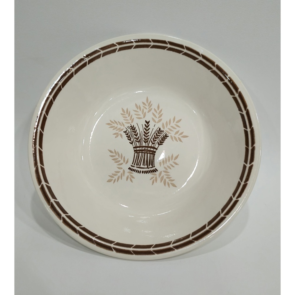 Royal China Wheat Bundle 12in Pasta Serving Bowl Sebring Ohio MPG-DX52 Ivory